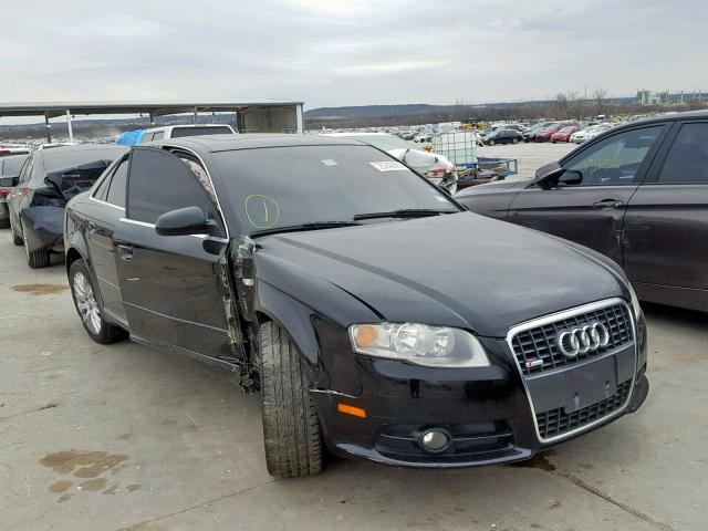 WAUAF78E38A136234 - 2008 AUDI A4 2.0T BLACK photo 1