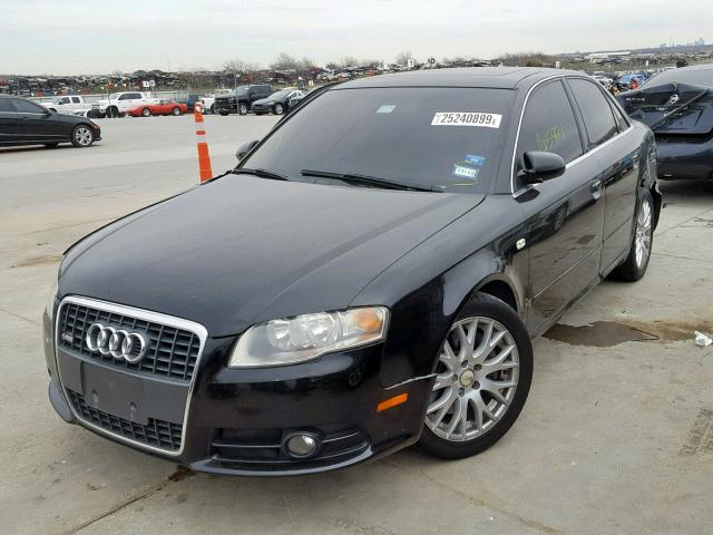 WAUAF78E38A136234 - 2008 AUDI A4 2.0T BLACK photo 2