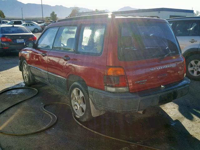 JF1SF6359WH783966 - 1998 SUBARU FORESTER L RED photo 3