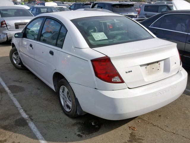 1G8AG52FX4Z103520 - 2004 SATURN ION LEVEL WHITE photo 3