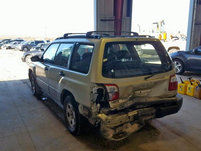 JF1SF63541G714441 - 2001 SUBARU FORESTER L TAN photo 3