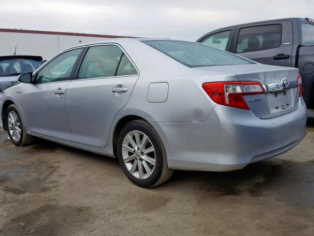 4T1BD1FK7CU062659 - 2012 TOYOTA CAMRY HYBR SILVER photo 3