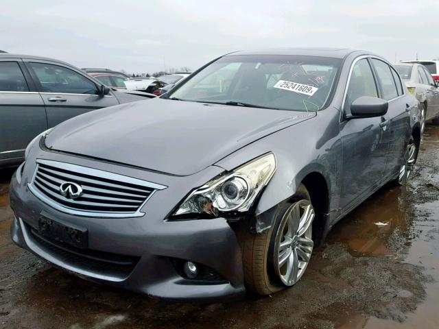 JN1CV6AR4AM451895 - 2010 INFINITI G37 GRAY photo 2