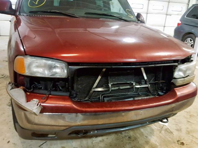 1GKEK13Z82J199414 - 2002 GMC YUKON RED photo 9