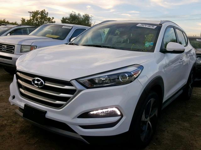 KM8J33A27HU438902 - 2017 HYUNDAI TUCSON LIM WHITE photo 2