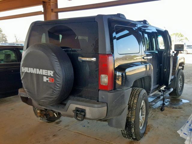 5GTDN136368194194 - 2006 HUMMER H3 BLACK photo 4