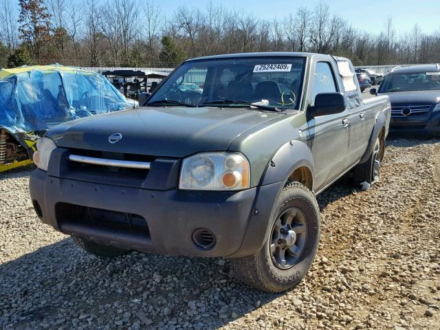 1N6ED29X63C431142 - 2003 NISSAN FRONTIER C GREEN photo 2