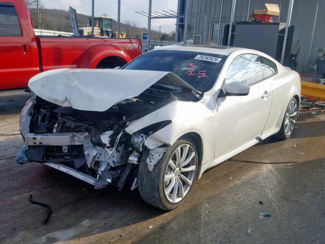 JNKCV64E98M129753 - 2008 INFINITI G37 BASE WHITE photo 2