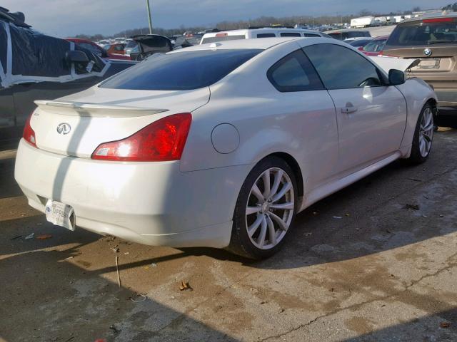 JNKCV64E98M129753 - 2008 INFINITI G37 BASE WHITE photo 4