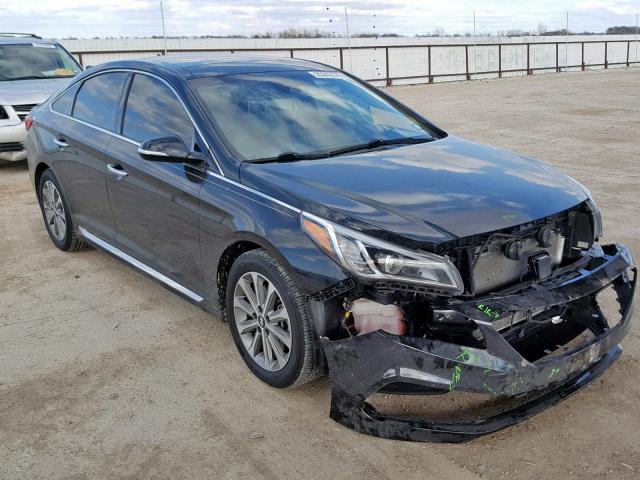 5NPE34AF4GH328817 - 2016 HYUNDAI SONATA SPO BLACK photo 1