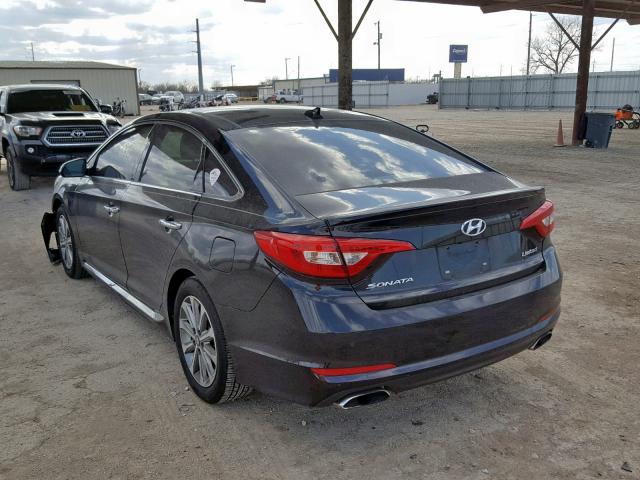 5NPE34AF4GH328817 - 2016 HYUNDAI SONATA SPO BLACK photo 3