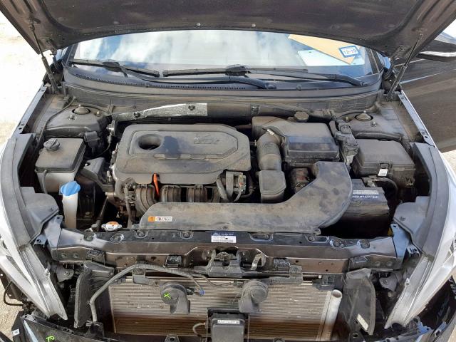 5NPE34AF4GH328817 - 2016 HYUNDAI SONATA SPO BLACK photo 7