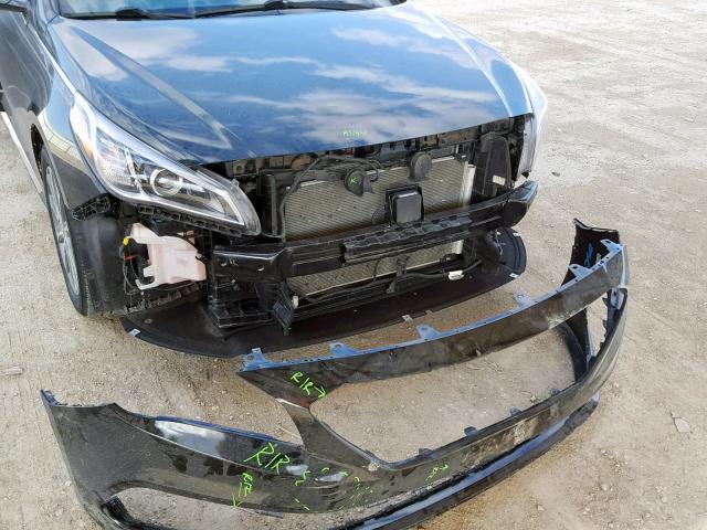 5NPE34AF4GH328817 - 2016 HYUNDAI SONATA SPO BLACK photo 9