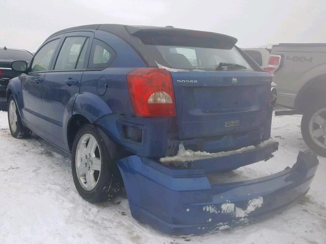 1B3HB48A19D198256 - 2009 DODGE CALIBER SX BLUE photo 3