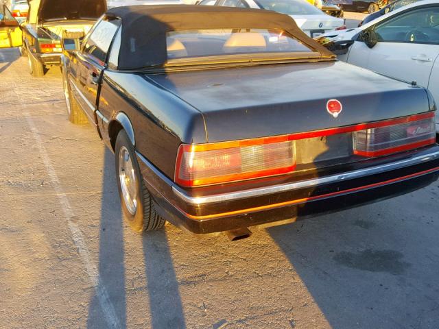 1G6VS33801U126068 - 1990 CADILLAC ALLANTE BLACK photo 3