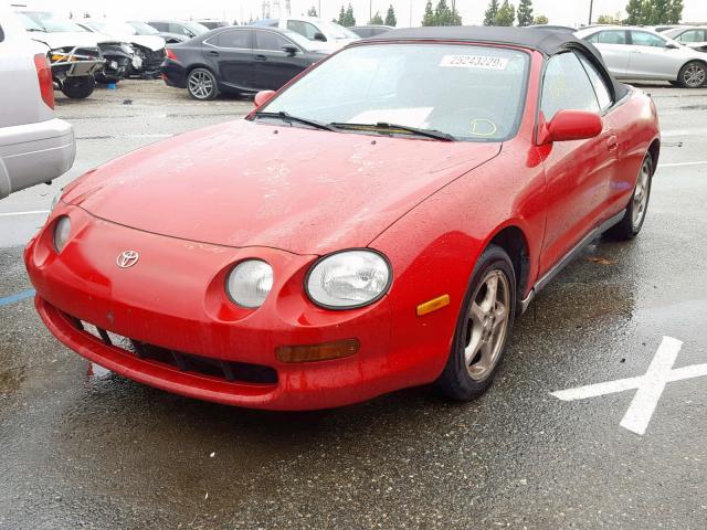 JT5ST07K9S0018311 - 1995 TOYOTA CELICA GT RED photo 2