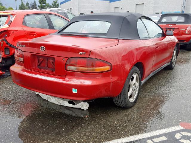JT5ST07K9S0018311 - 1995 TOYOTA CELICA GT RED photo 4