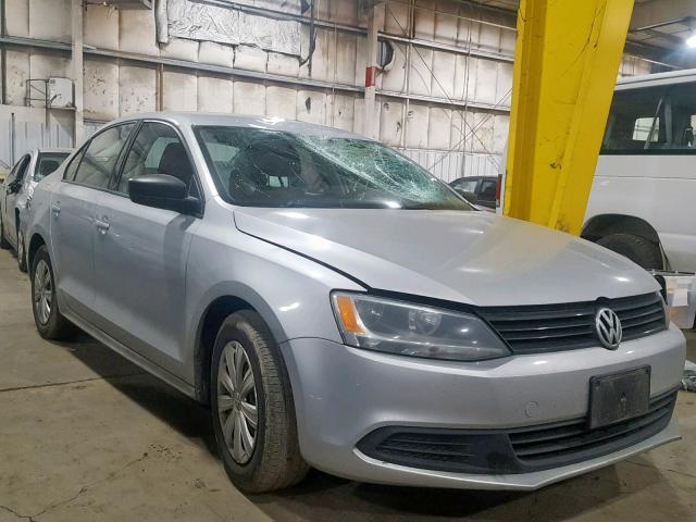 3VW2K7AJ4BM307980 - 2011 VOLKSWAGEN JETTA BASE SILVER photo 1