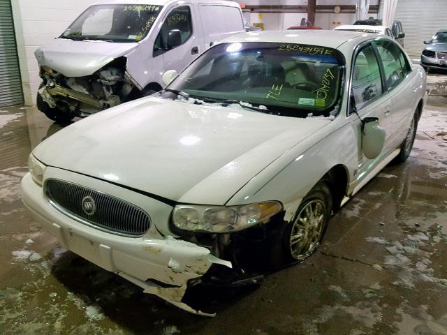 1G4HP54K12U186680 - 2002 BUICK LESABRE CU WHITE photo 2