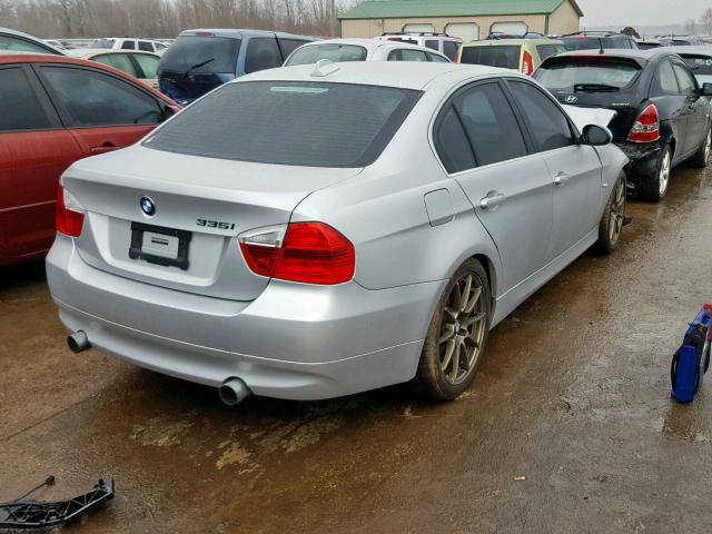 WBAVB73567VF51742 - 2007 BMW 335I SILVER photo 4