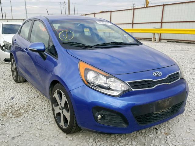 KNADN5A30C6054695 - 2012 KIA RIO EX BLUE photo 1