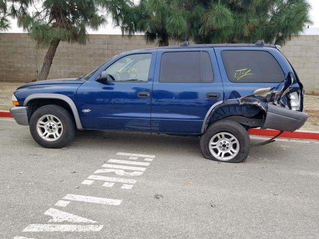 1B4HR38N22F173686 - 2002 DODGE DURANGO SP BLUE photo 9