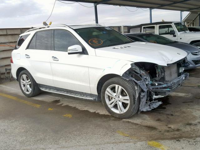 4JGDA5HB3EA280804 - 2014 MERCEDES-BENZ ML 350 4MA WHITE photo 1