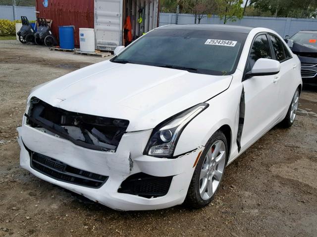 1G6AG5RX1D0167666 - 2013 CADILLAC ATS WHITE photo 2