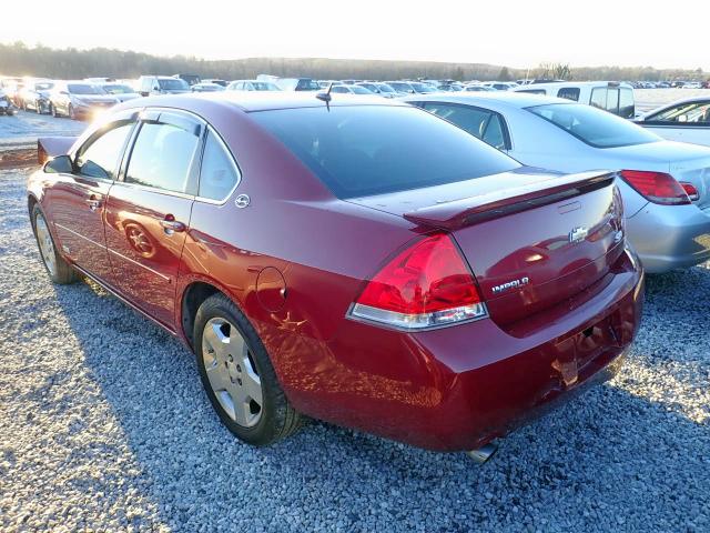 2G1WD58C969278252 - 2006 CHEVROLET IMPALA SUP 勃艮第红 照片 3