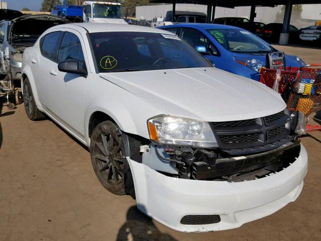 1B3BD4FB9BN599260 - 2011 DODGE AVENGER EX WHITE photo 1