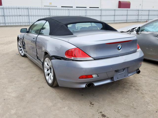 WBAEK734X4B260579 - 2004 BMW 645 CI AUT SILVER photo 3