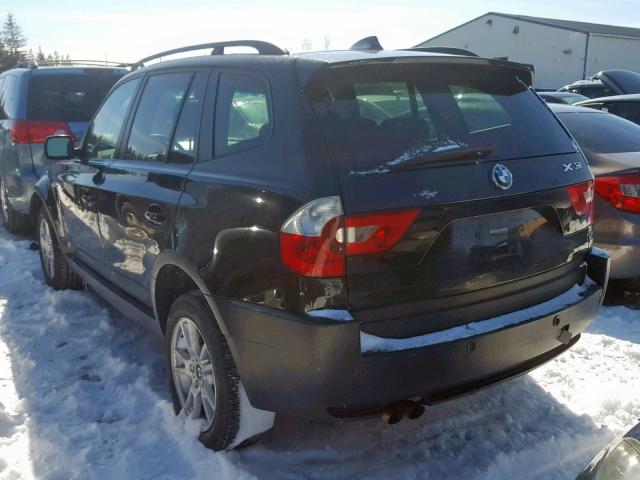 WBXPA73496WC52621 - 2006 BMW X3 2.5I BLACK photo 3