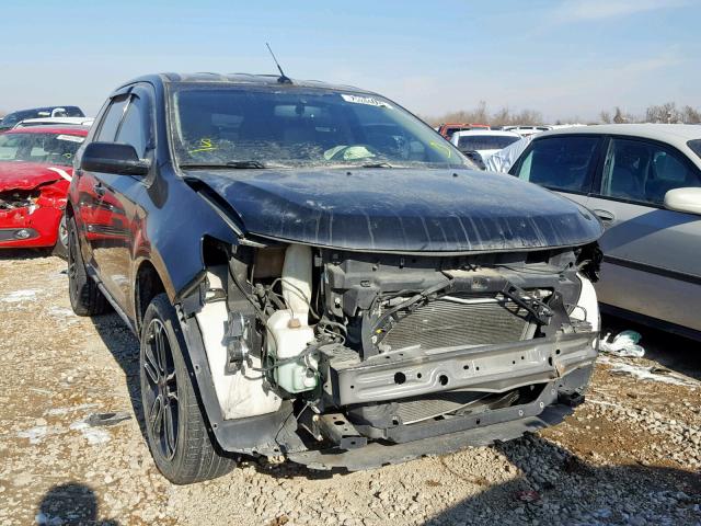 2FMDK3JC2DBC70420 - 2013 FORD EDGE SEL BLACK photo 1