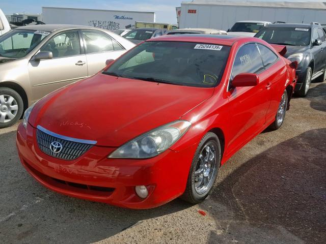 4T1CA38P45U053955 - 2005 TOYOTA CAMRY SOLA RED photo 2