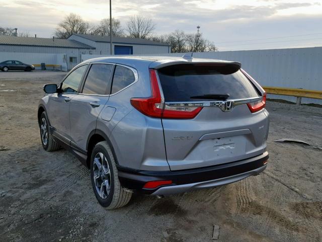 7FARW2H83JE036316 - 2018 HONDA CR-V EXL SILVER photo 3