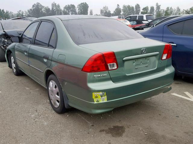 2HGES16344H633434 - 2004 HONDA CIVIC DX V GREEN photo 3