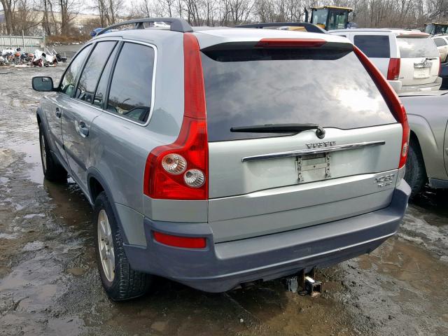 YV1CM91H941088650 - 2004 VOLVO XC90 T6 SILVER photo 3