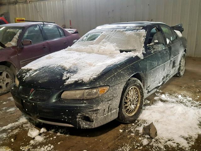 1G2WR5211YF135312 - 2000 PONTIAC GRAND PRIX GREEN photo 2