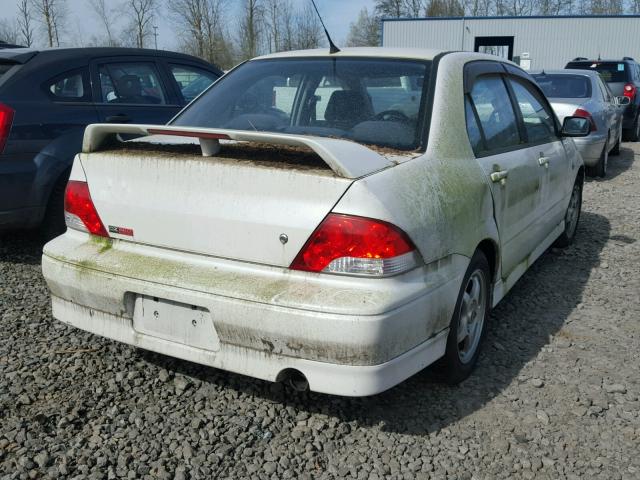 JA3AJ86E73U022544 - 2003 MITSUBISHI LANCER OZ WHITE photo 4