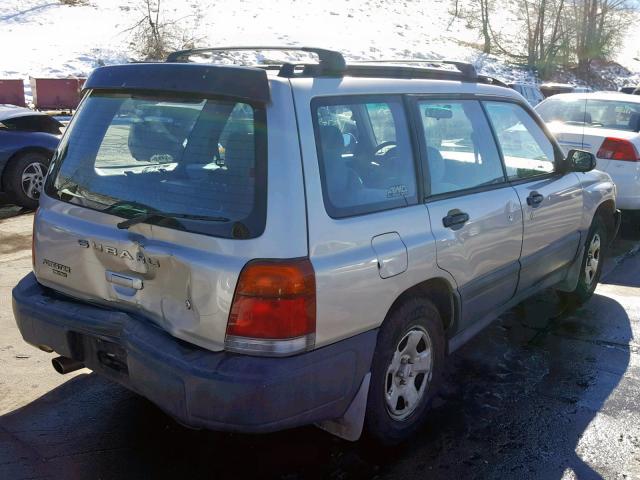 JF1SF635XYG724398 - 2000 SUBARU FORESTER L SILVER photo 4