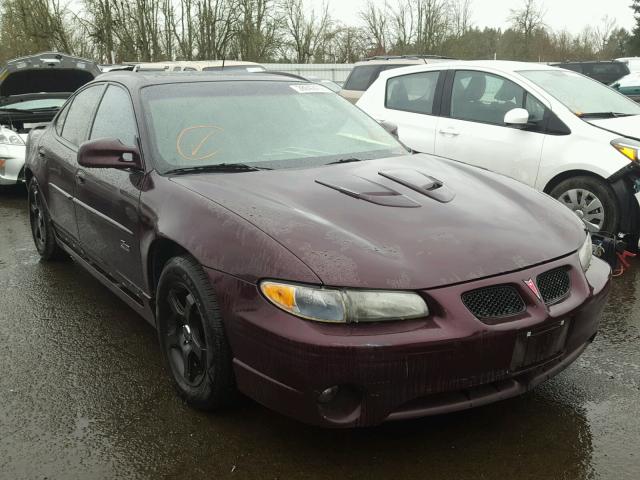 1G2WR521X2F261076 - 2002 PONTIAC GRAND PRIX BURGUNDY photo 1