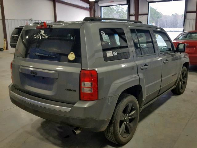 1C4NJPCB8CD619919 - 2012 JEEP PATRIOT LI GRAY photo 4