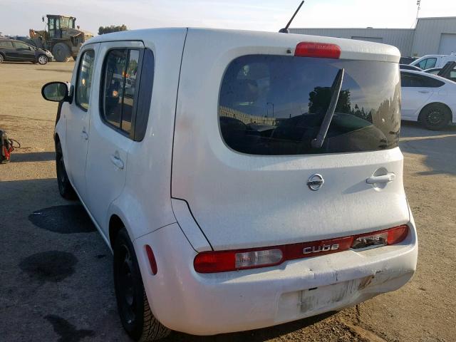 JN8AZ2KR2BT202281 - 2011 NISSAN CUBE BASE WHITE photo 3