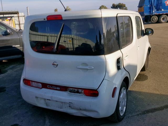 JN8AZ2KR2BT202281 - 2011 NISSAN CUBE BASE WHITE photo 4