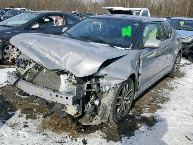 JTKJF5C7XE3080737 - 2014 TOYOTA SCION TC ნაცრისფერი ფოტო 2