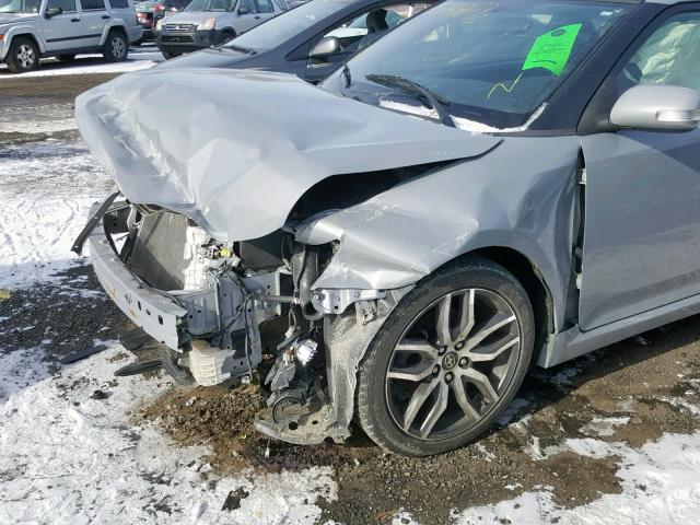 JTKJF5C7XE3080737 - 2014 TOYOTA SCION TC ნაცრისფერი ფოტო 9