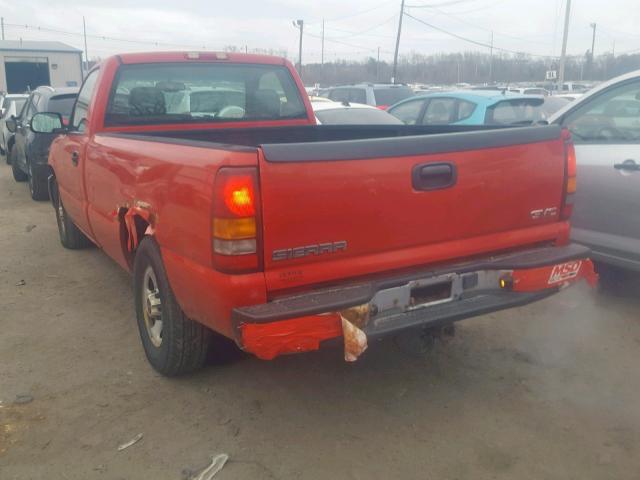 1GTEC14XX3Z359706 - 2003 GMC NEW SIERRA RED photo 3