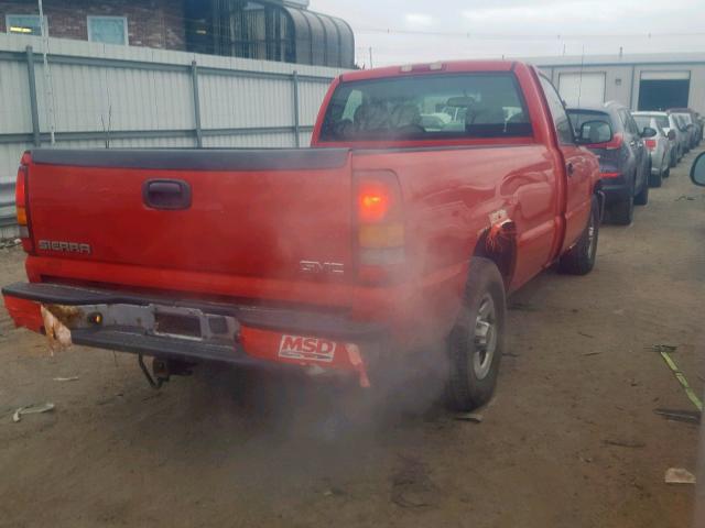 1GTEC14XX3Z359706 - 2003 GMC NEW SIERRA RED photo 4