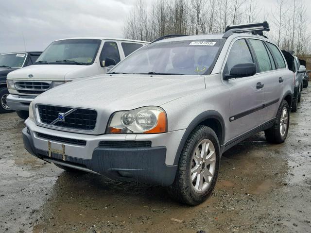 YV1CZ91H441045626 - 2004 VOLVO XC90 T6 SILVER photo 2