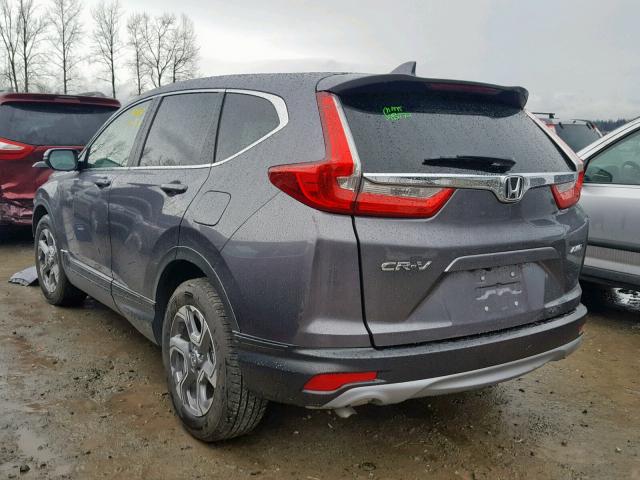 2HKRW2H82HH620035 - 2017 HONDA CR-V EXL GRAY photo 3